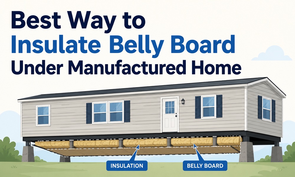 How to Insulate the Belly Board Under a Manufactured Home best way to insulate belly board under manufactured home